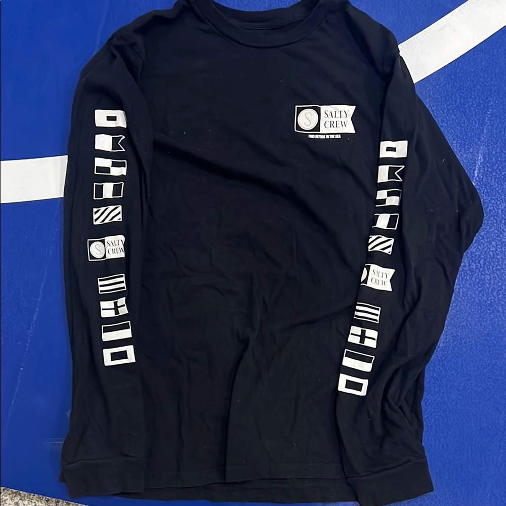 Salty Crew Black Long Sleeve Shirt